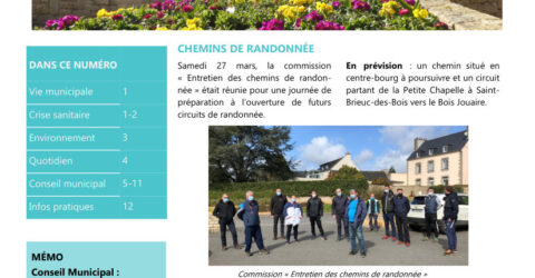 Couverture du mensuel Merdrignac Express Avril 2021