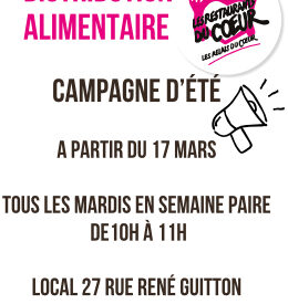 Distribution alimentaire Restos du coeur