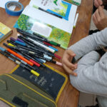 Atelier carte postale avec Alca