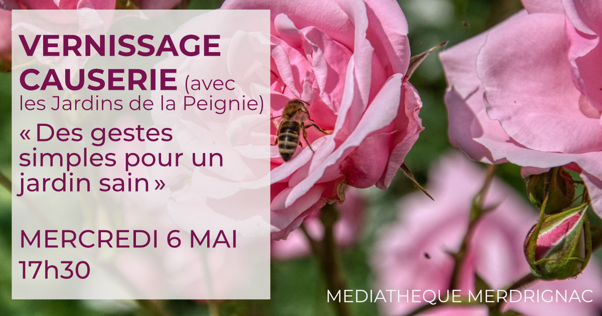 Causerie vernissage Jardins de la Peignie