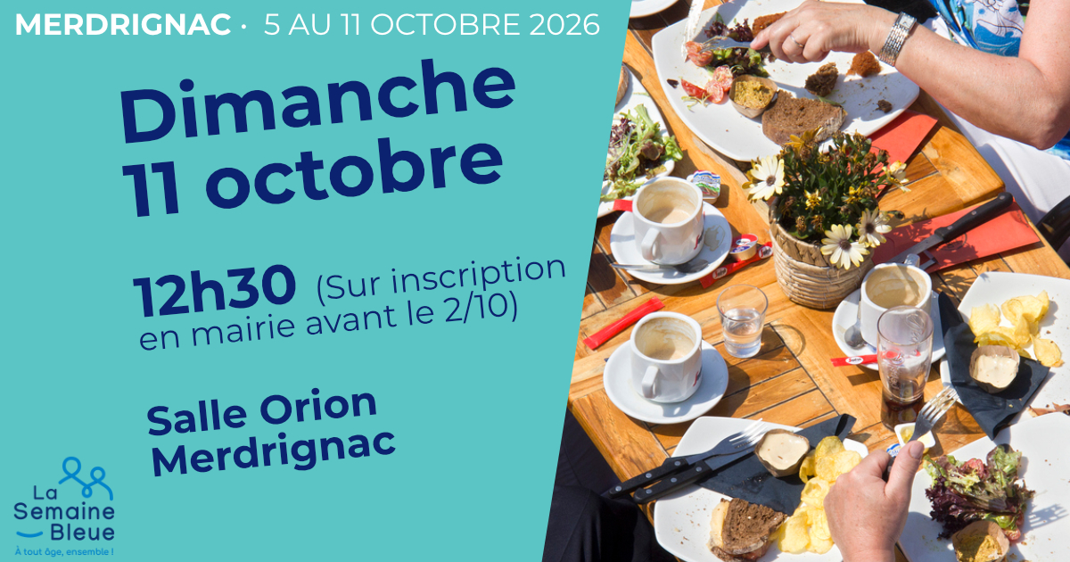Repas des aînés pendant la semaine bleue
